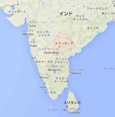 india-telangana-map