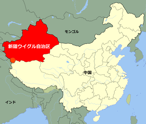 China_Xinjiang-map