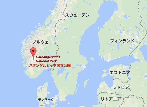 Hardangervidda-map