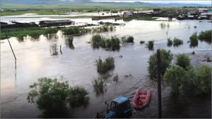ロシアのモンゴルとの国境の地域ザバイカリエで「観測史上最大の洪水」が進行中